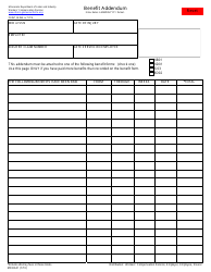 Document preview: Form MN BA01 Benefit Addendum - Minnesota