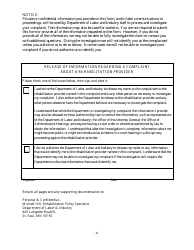Rehabilitation Provider Complaint Form - Minnesota, Page 4