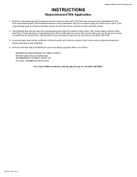 Form PS2024-14 Affidavit of Repossession / Title Application - Minnesota, Page 2