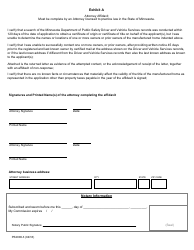 Form PS2008-3 Application for Title to a Manufactured Home When Ownership Is at Issue - Minnesota, Page 4