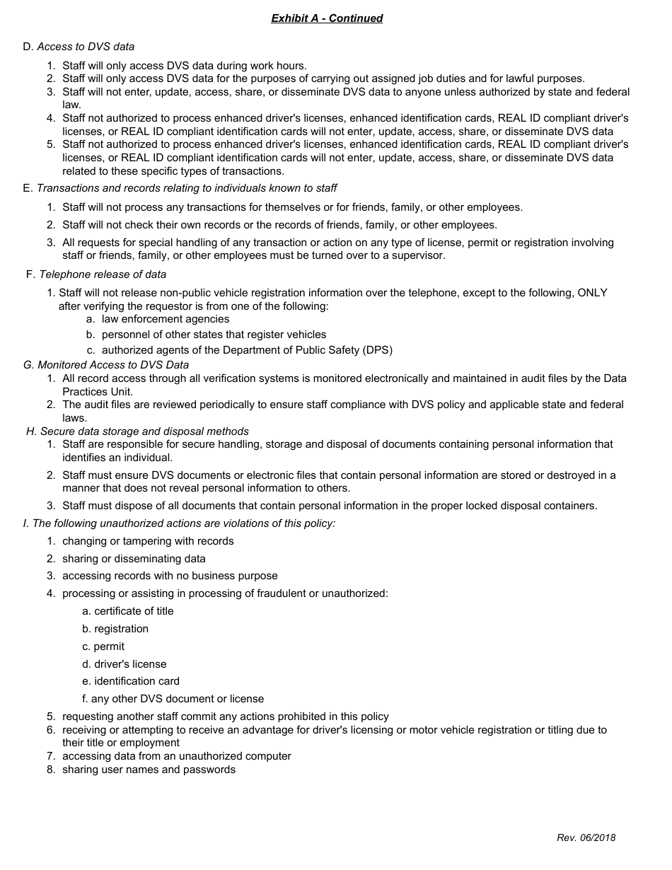Individual Records Access Agreement Form - Minnesota, Page 3
