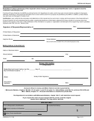 Form PS2502A-21 Dvs Record Request - Minnesota, Page 2