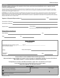 Form PS2502A-22 Dvs Record Request - Minnesota, Page 2