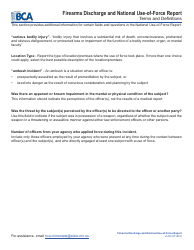 Firearms Discharge and National Use-Of-Force Report Form - Minnesota, Page 9