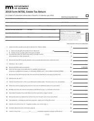 Form M706 Estate Tax Return - Minnesota