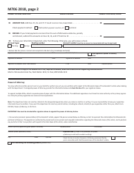Form M706 Estate Tax Return - Minnesota, Page 2