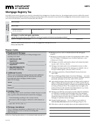 Form MRT1 &quot;Mortgage Registry Tax&quot; - Minnesota