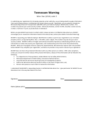 Motor Carrier of Property Registration Statement Form - Minnesota, Page 4