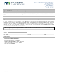 Building Mover License Application Form - Minnesota, Page 3