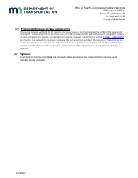Building Mover License Application Form - Minnesota, Page 7