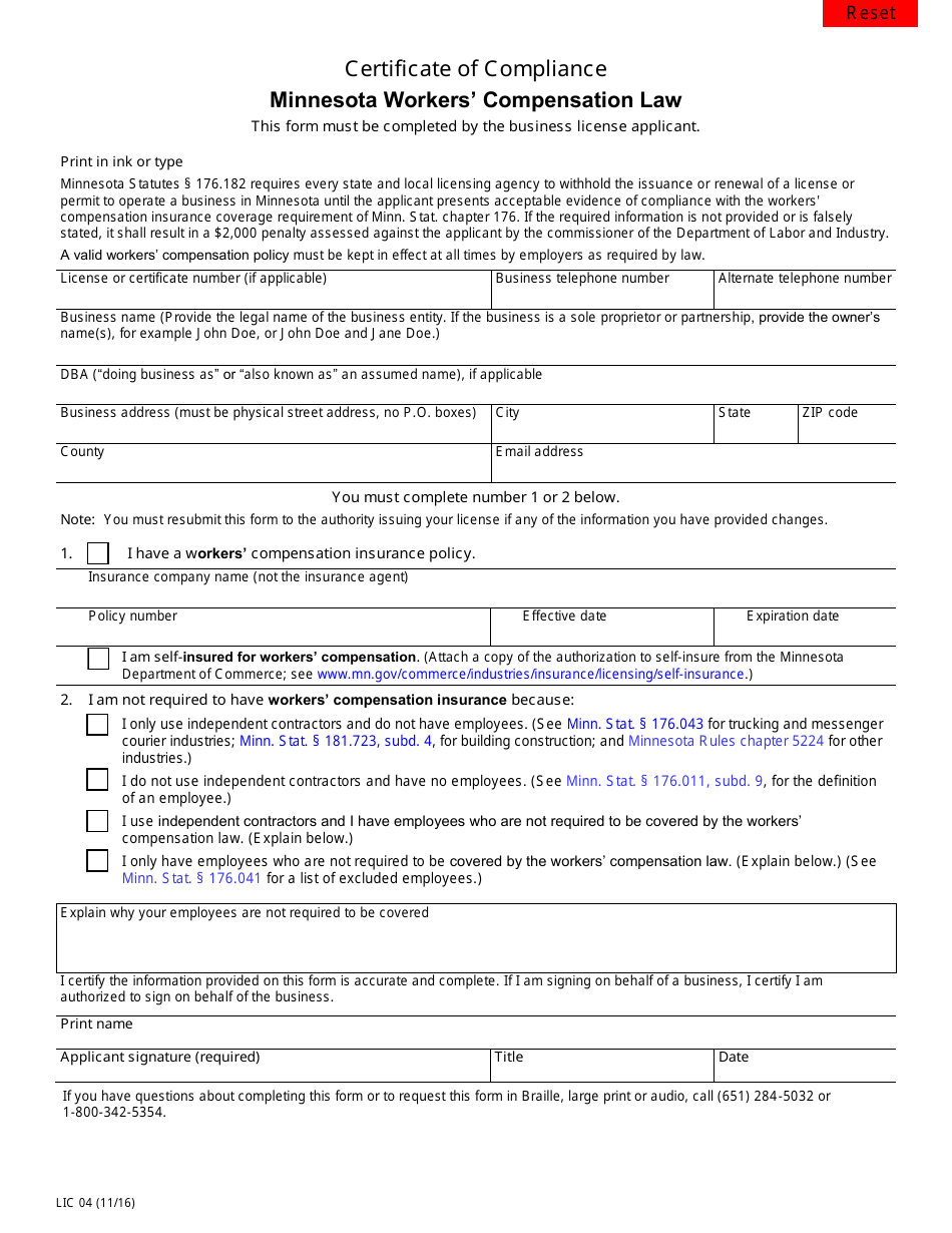Household Goods Mover Permit Application Form - Minnesota, Page 4