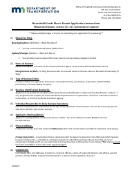 Household Goods Mover Permit Application Form - Minnesota, Page 5