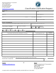 Document preview: Classification Clarification Request Form - Minnesota
