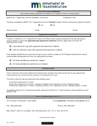 Trainee Application Form - on-The-Job Training Program - Minnesota, Page 2