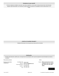 Formulario De Denuncia Por Discriminacion Del Titulo Vi - Minnesota (Spanish), Page 2