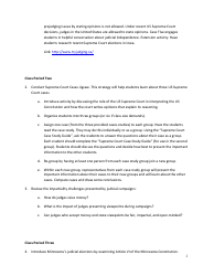 Understanding the Minnesota Judiciary: Impartiality and Elections Lesson Plan - Grades 9-12 - Minnesota, Page 2