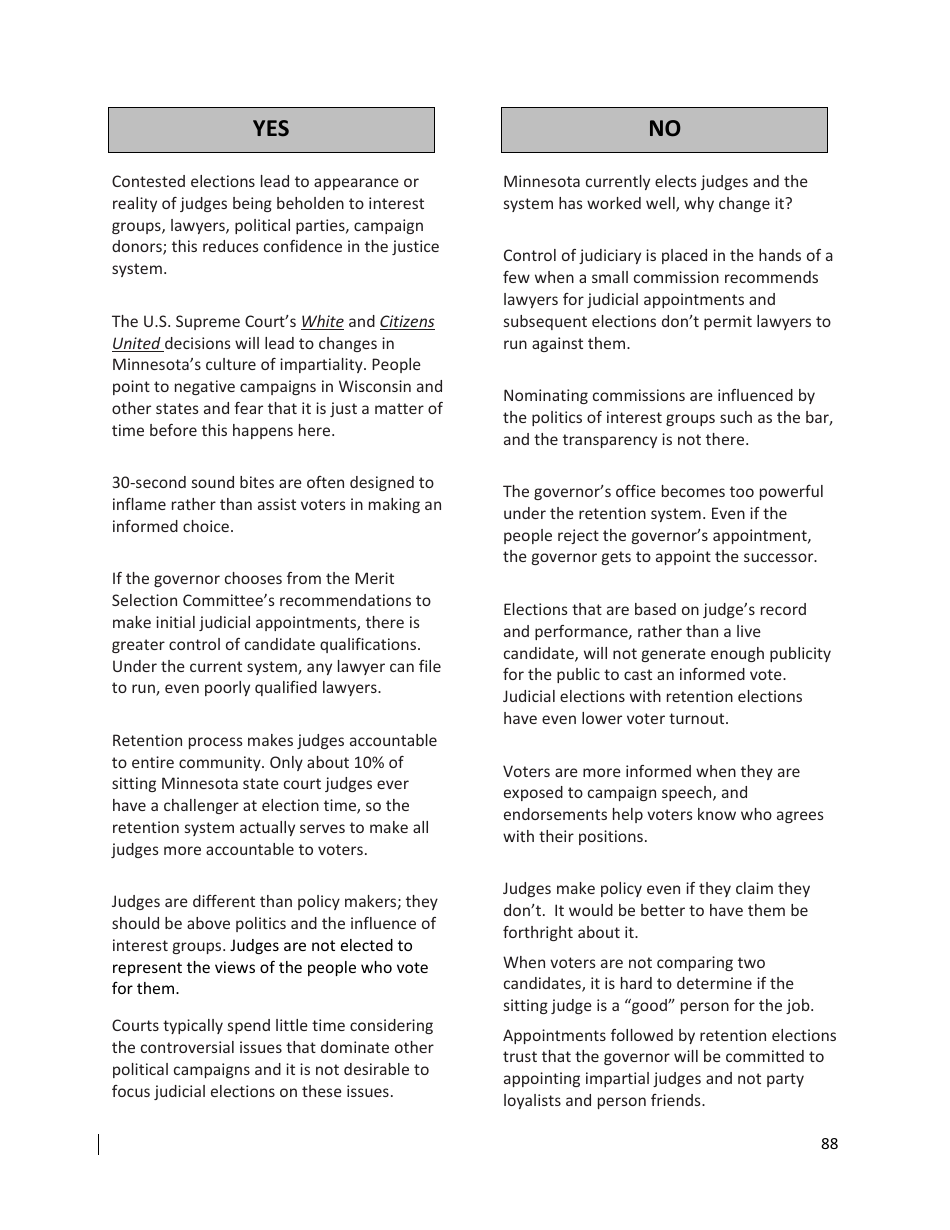 Understanding the Minnesota Judiciary: Impartiality and Elections Lesson Plan - Grades 9-12 - Minnesota, Page 6