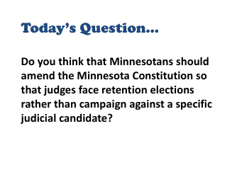 Understanding the Minnesota Judiciary: Impartiality and Elections Lesson Plan - Grades 9-12 - Minnesota, Page 9