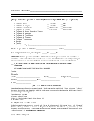 Formulario SCAO-CIP27 Formulario De La Opinion De Las Personas Que Requieren Los Servicios De Interprete - Minnesota (Spanish), Page 2