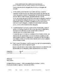 Form CRM704 (11) Petition to Proceed Pro Se Counsel - Minnesota (English/Spanish), Page 9
