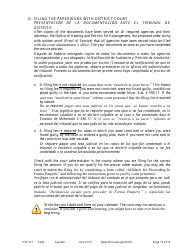 Form EXP101 Petitioner&#039;s Instructions for Expungement (Sealing) of Criminal Records - Minnesota (English/Spanish), Page 10