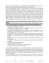 Form EXP101 Petitioner&#039;s Instructions for Expungement (Sealing) of Criminal Records - Minnesota (English/Spanish), Page 2