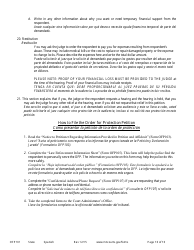 Form OFP101 Instructions to Apply for an Order for Protection (Minn. Stat. 518b.01) - Minnesota (English/Spanish), Page 13