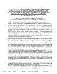 Form OFP101 Instructions to Apply for an Order for Protection (Minn. Stat. 518b.01) - Minnesota (English/Spanish), Page 6