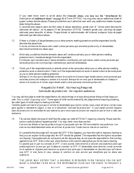 Form OFP101 Instructions to Apply for an Order for Protection (Minn. Stat. 518b.01) - Minnesota (English/Spanish), Page 8