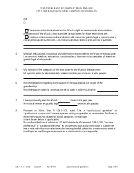 Form GAC11-U Personal Well-Being Report - Minnesota (English/Spanish), Page 2