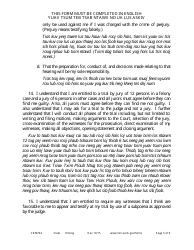 Form CRM704 Petition to Proceed as Pro Se Counsel - Minnesota (English/Hmong), Page 5