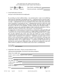 Form OFP102 Petitioner&#039;s Affidavit and Petition for Order for Protection - Minnesota (English/Spanish), Page 3