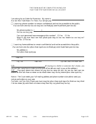 Form OFP107 Confidential Address/Phone Request - Minnesota (English/Hmong), Page 2