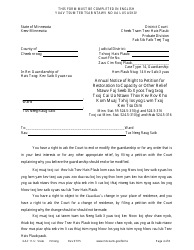 Form GAC11-U Personal Well-Being Report - Minnesota (English/Hmong), Page 4