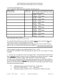 Form CSX203 Affidavit in Support of Motion to Modify Child Support - Minnesota (English/Hmong), Page 2