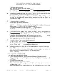 Form CSX203 Affidavit in Support of Motion to Modify Child Support - Minnesota (English/Hmong), Page 8