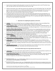 Application for a Public Defender - Minnesota (English/Hmong), Page 2