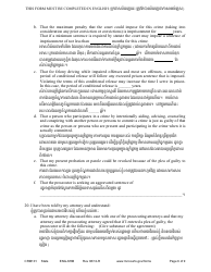 Form CRM101 Petition to Enter Guilty Plea (Felony) - Minnesota (English/Cambodian), Page 6
