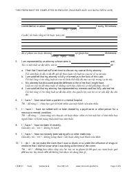 Form CRM101 Petition to Enter Plea of Guilty in Felony Case Pursuant to Rule 15 - Minnesota (English/Vietnamese), Page 2