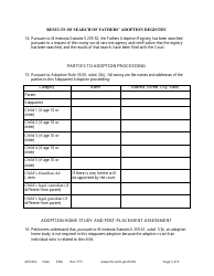 Form ADO202 Petition for Stepparent Adoption (Uncontested) - Minnesota, Page 3