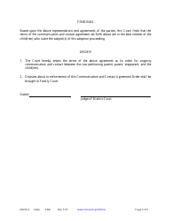 Form ADO212 Communication and Contract Agreement and Order - Minnesota, Page 5