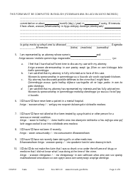 Form CRM101 Petition to Enter Plea of Guilty in Felony Case Pursuant to Rule 15 - Minnesota (English/Somali), Page 2
