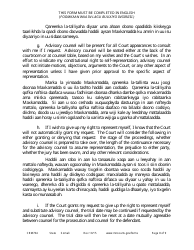 Form CRM704 (11) Petition to Proceed Pro Se Counsel - Minnesota (English/Somali), Page 8