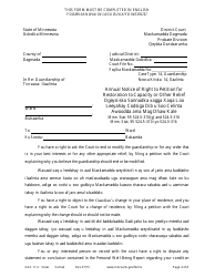 Form GAC11-U Personal Well-Being Report (Guardianship) - Minnesota (English/Somali), Page 4