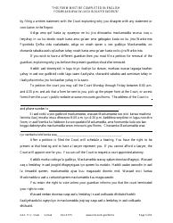 Form GAC11-U Personal Well-Being Report (Guardianship) - Minnesota (English/Somali), Page 5
