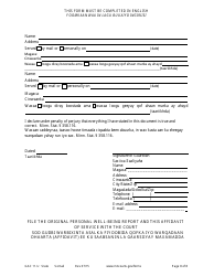 Form GAC11-U Personal Well-Being Report (Guardianship) - Minnesota (English/Somali), Page 8