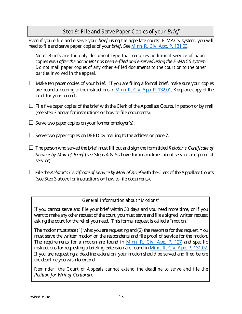 Unemployment Appeal Packet - Minnesota, Page 13