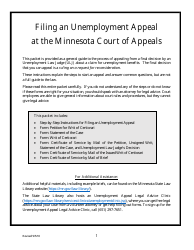 Unemployment Appeal Packet - Minnesota