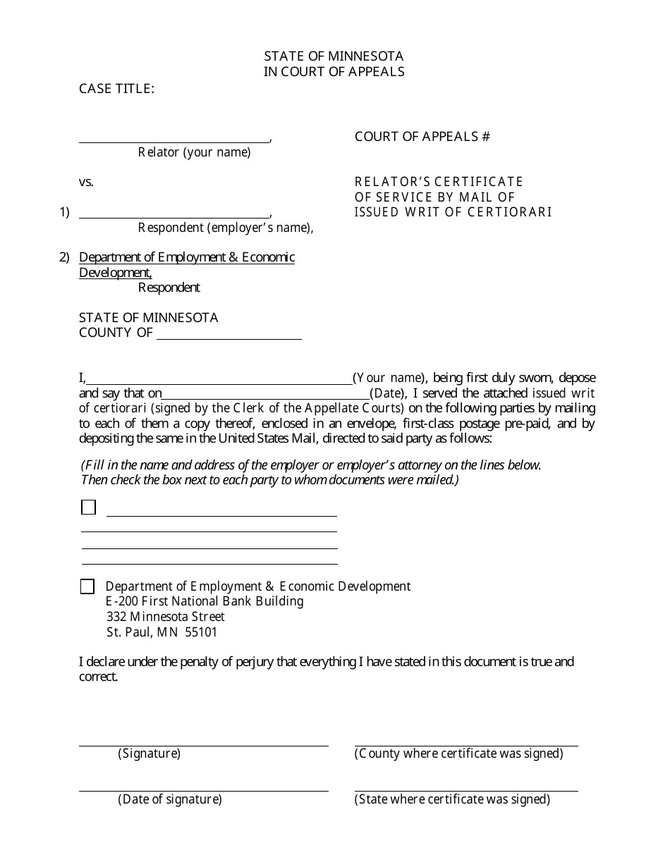 Unemployment Appeal Packet - Minnesota, Page 20