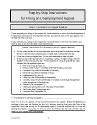 &quot;Unemployment Appeal Packet&quot; - Minnesota, Page 3